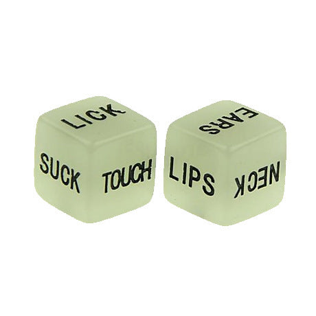 Luminous English Carving Fun Dice