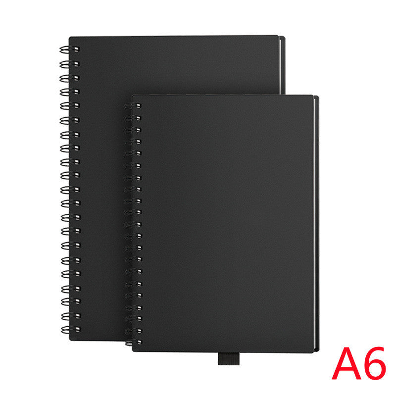 Rewritable paper notebook