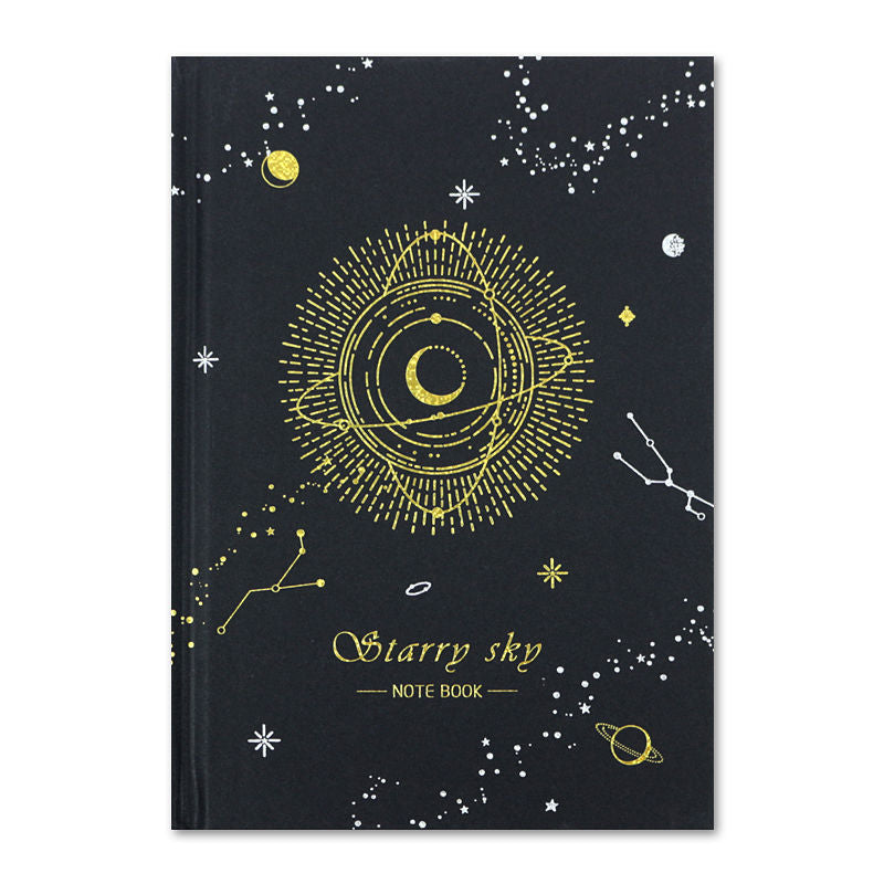 Diary Hardcover With Blank Black Paper Inside Pages