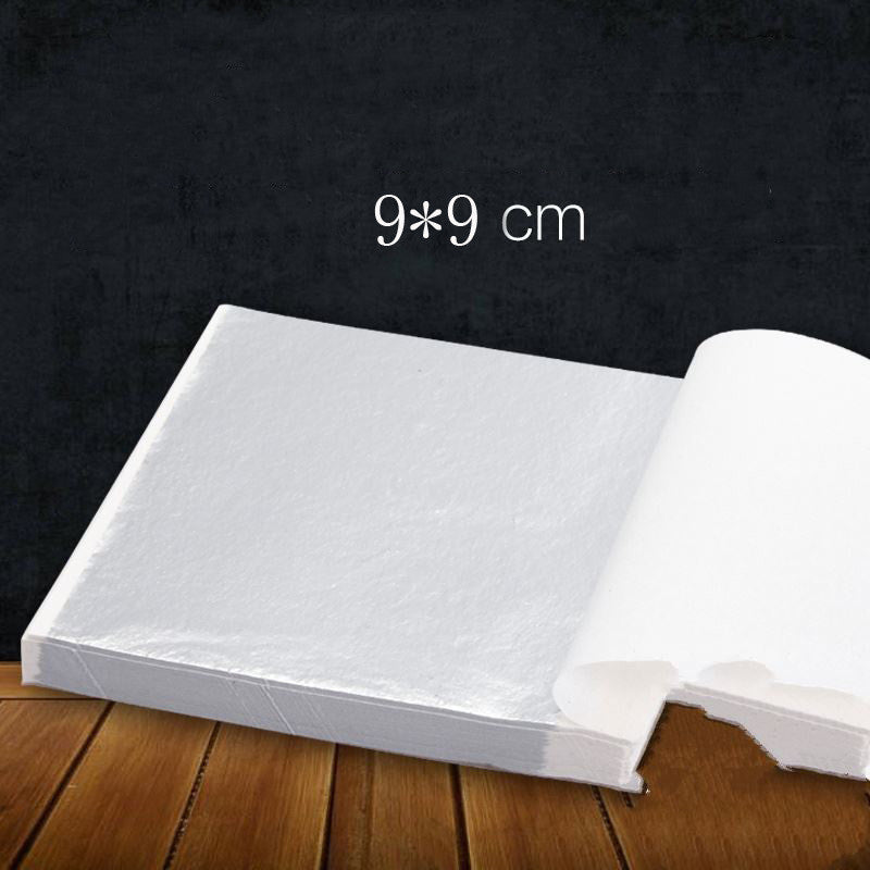 High Quality 100 Sheets Of 9x9cm Gold Foil Paper Silver Foil Paper Crystal Mud