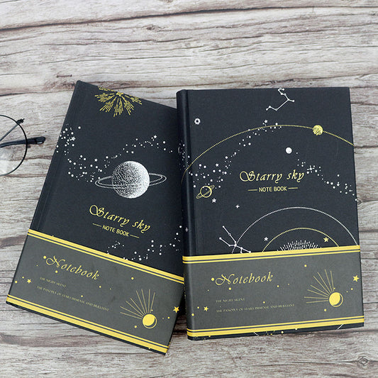 Diary Hardcover With Blank Black Paper Inside Pages