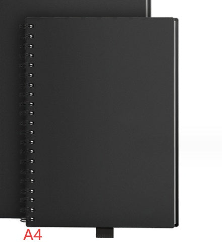 Rewritable paper notebook